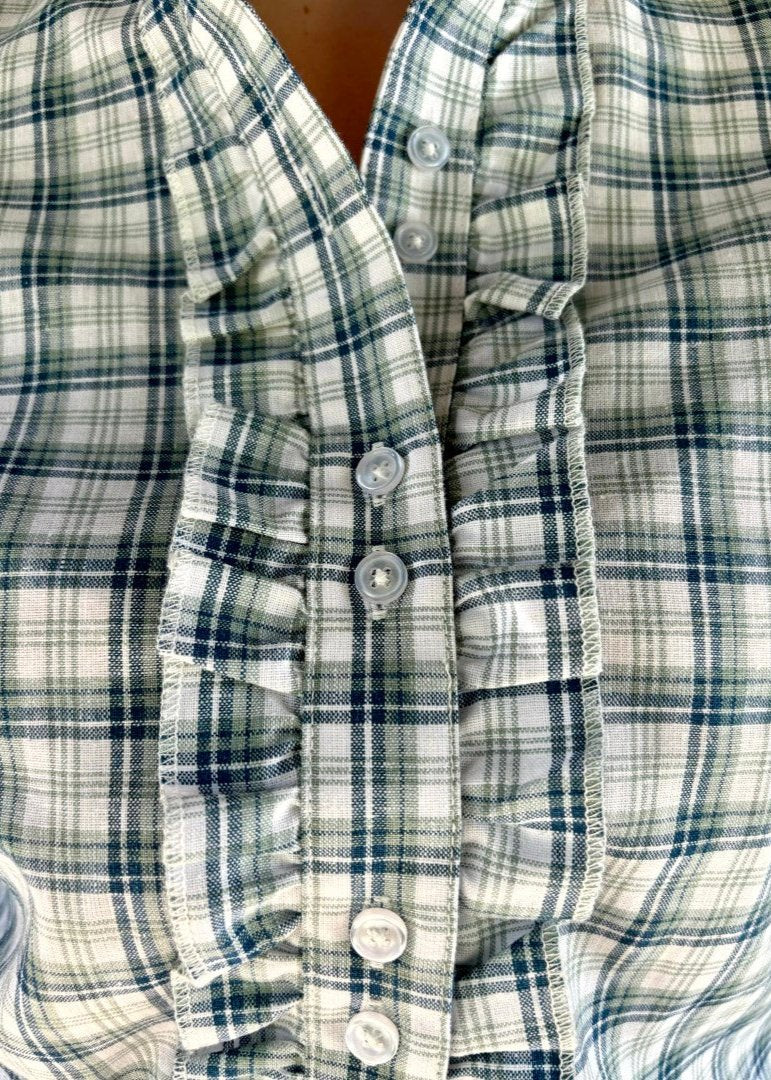 Tiarne - Long Sleeve Collared Shirt WITH Ruffles