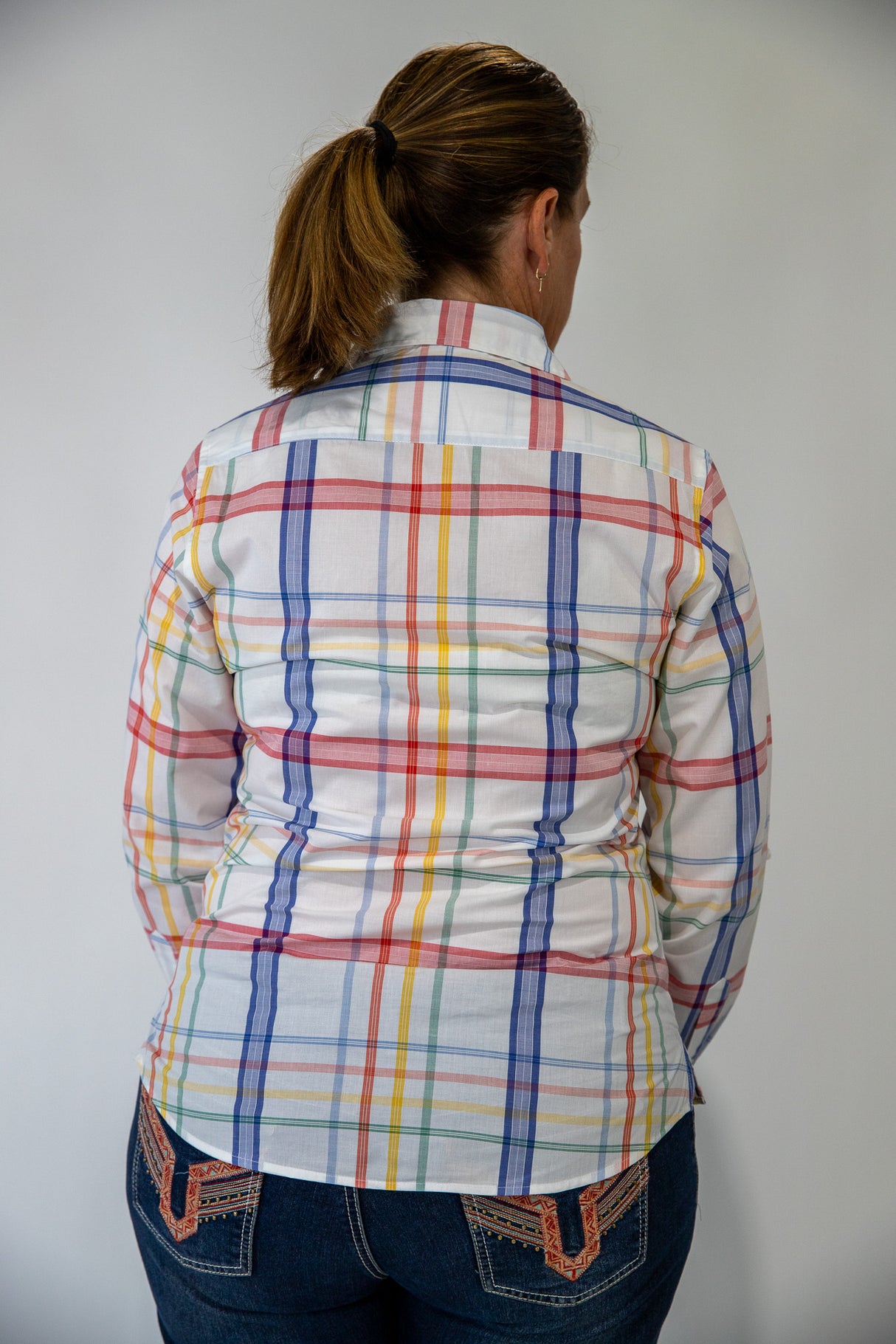 Fiona - Collared Long Sleeve Cotton Shirt