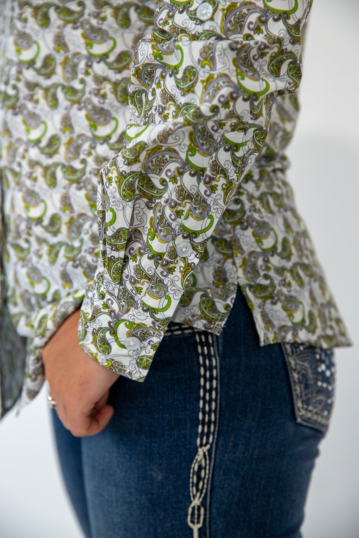 Erica - Collared Long Sleeve Cotton Shirt