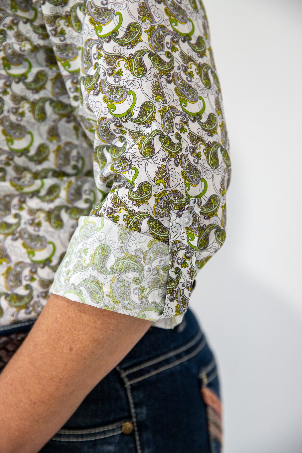 Erica - Collared Long Sleeve Cotton Shirt