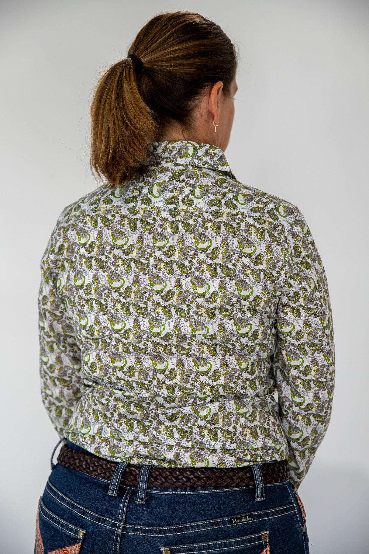 Erica - Collared Long Sleeve Cotton Shirt