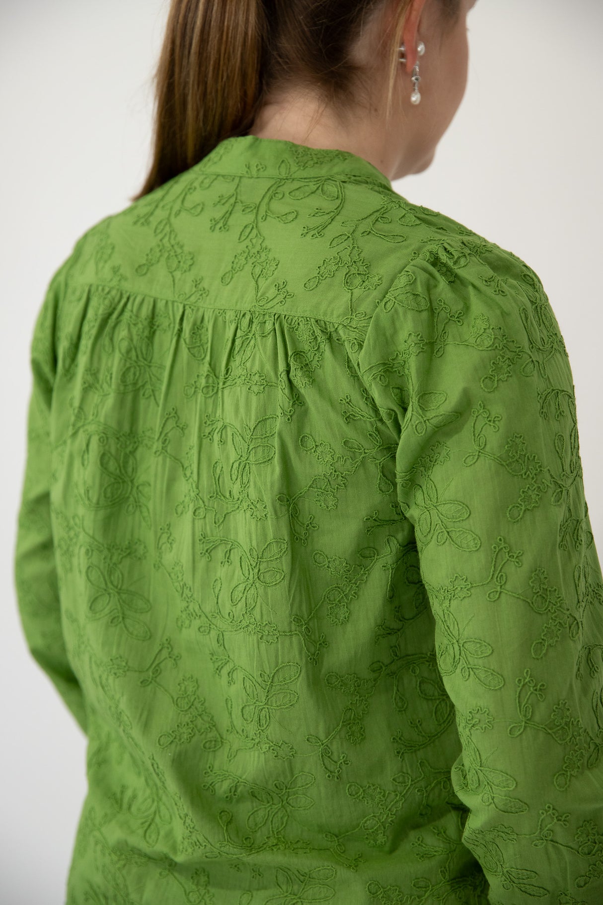 Gabby - Long Sleeve Cotton Blouse