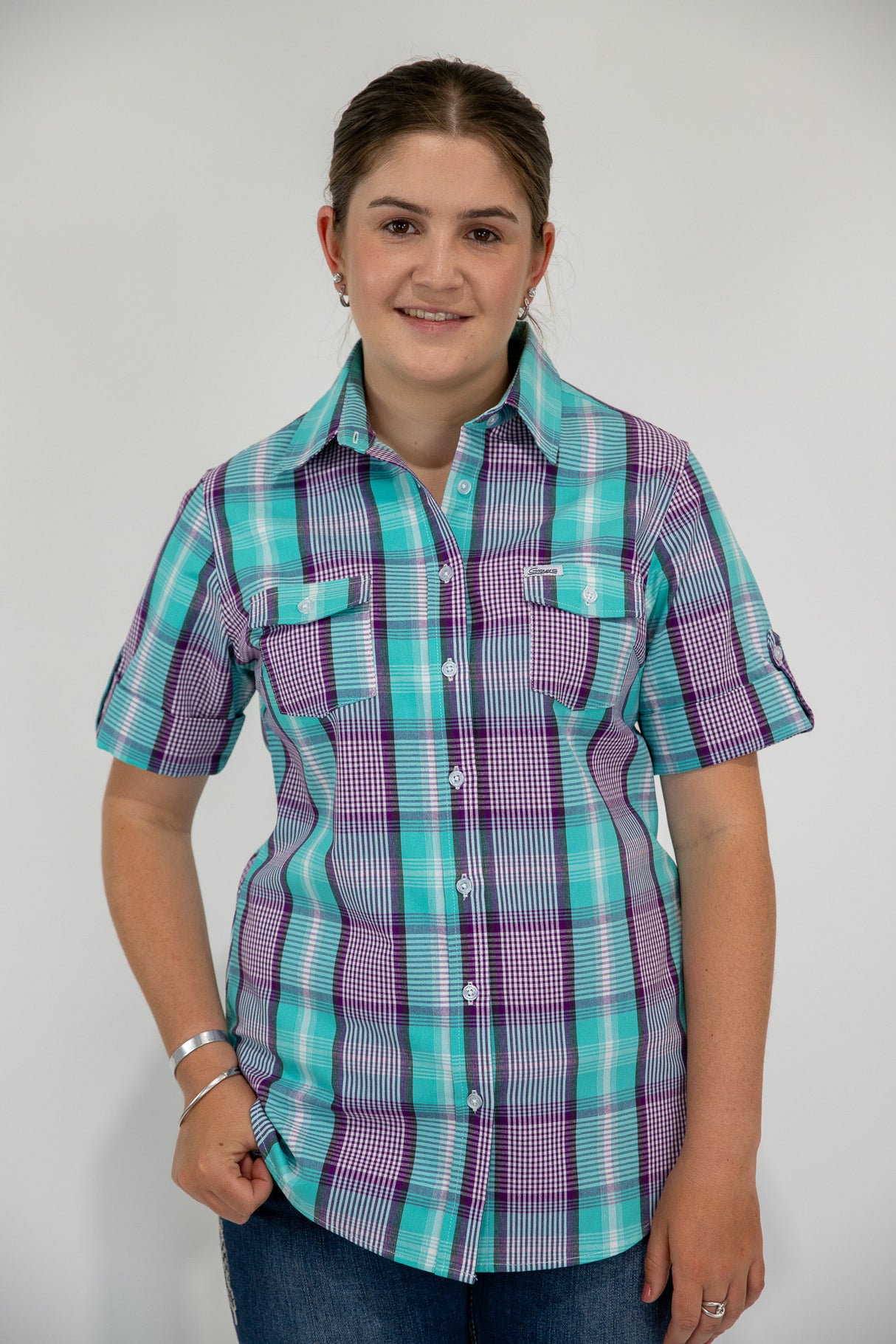 Janet - SHORT Sleeve Cotton Shirt