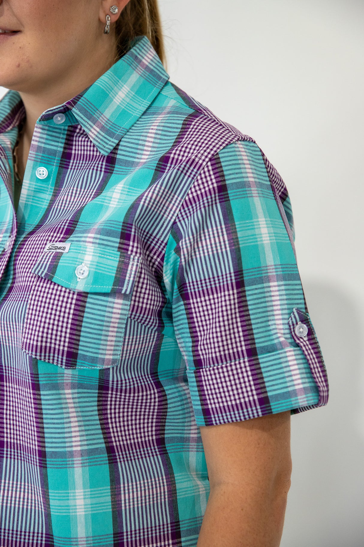 Janet - SHORT Sleeve Cotton Shirt