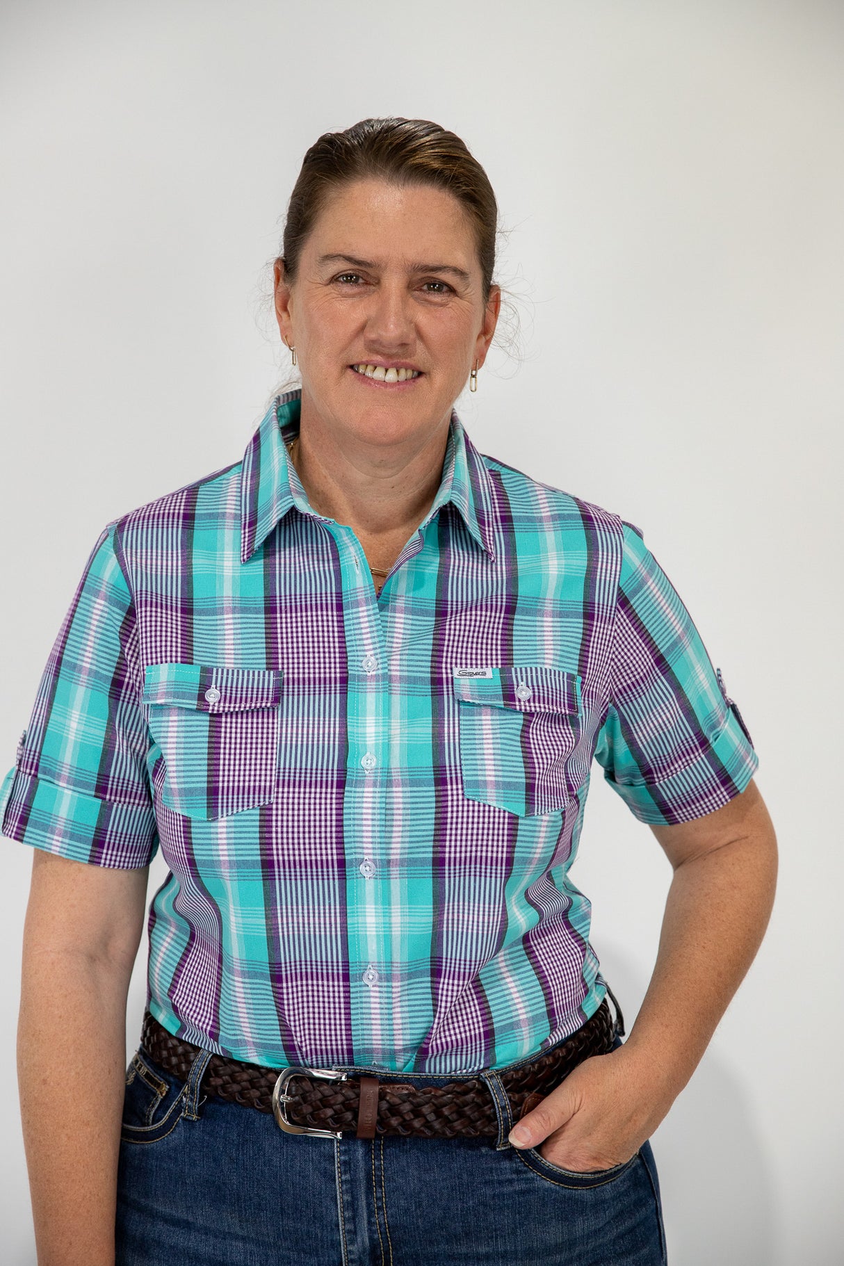 Janet - SHORT Sleeve Cotton Shirt