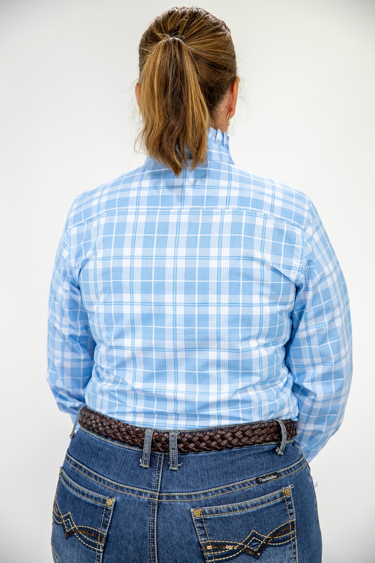 Lisa - Long Sleeve Collared Shirt WITH Ruffles