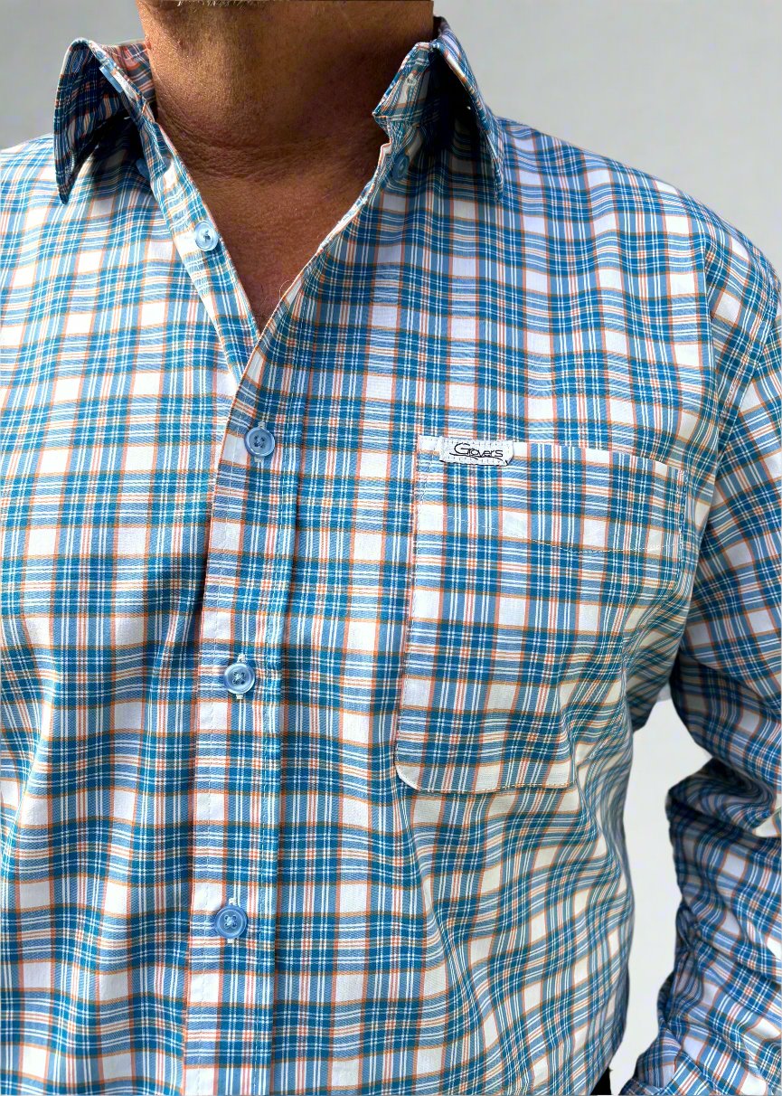 Colin - Mens Long Sleeve Cotton Dress Shirt