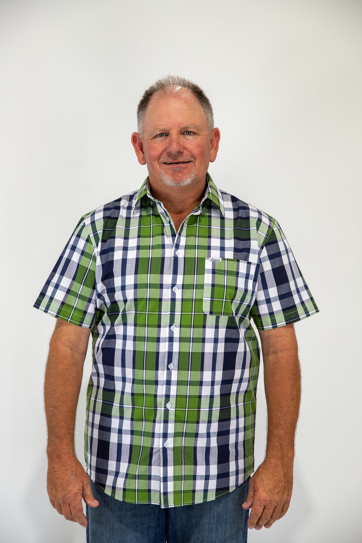 Hugh - Mens Short Sleeve Cotton Dress Shirt