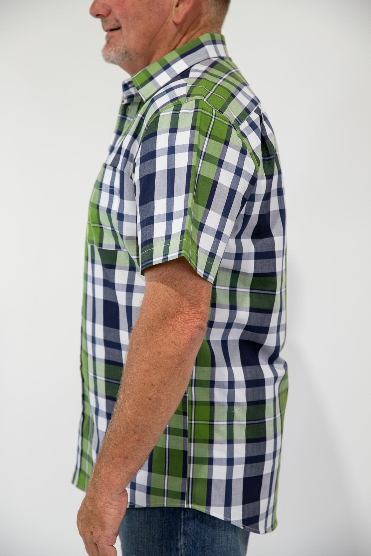 Hugh - Mens Short Sleeve Cotton Dress Shirt