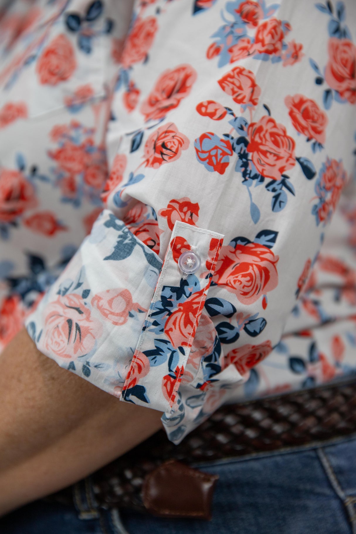 Maureen - Collared Long Sleeve Cotton Shirt