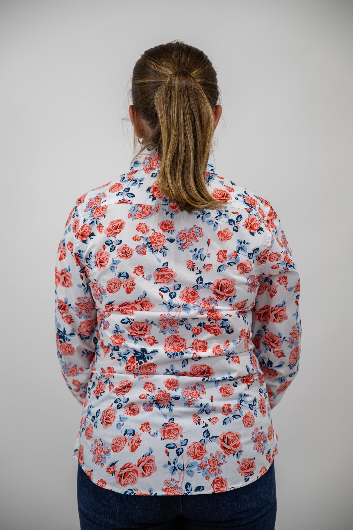 Maureen - Collared Long Sleeve Cotton Shirt