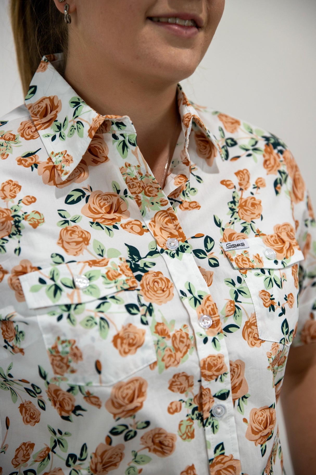 Kate - SHORT Sleeve Cotton Shirt