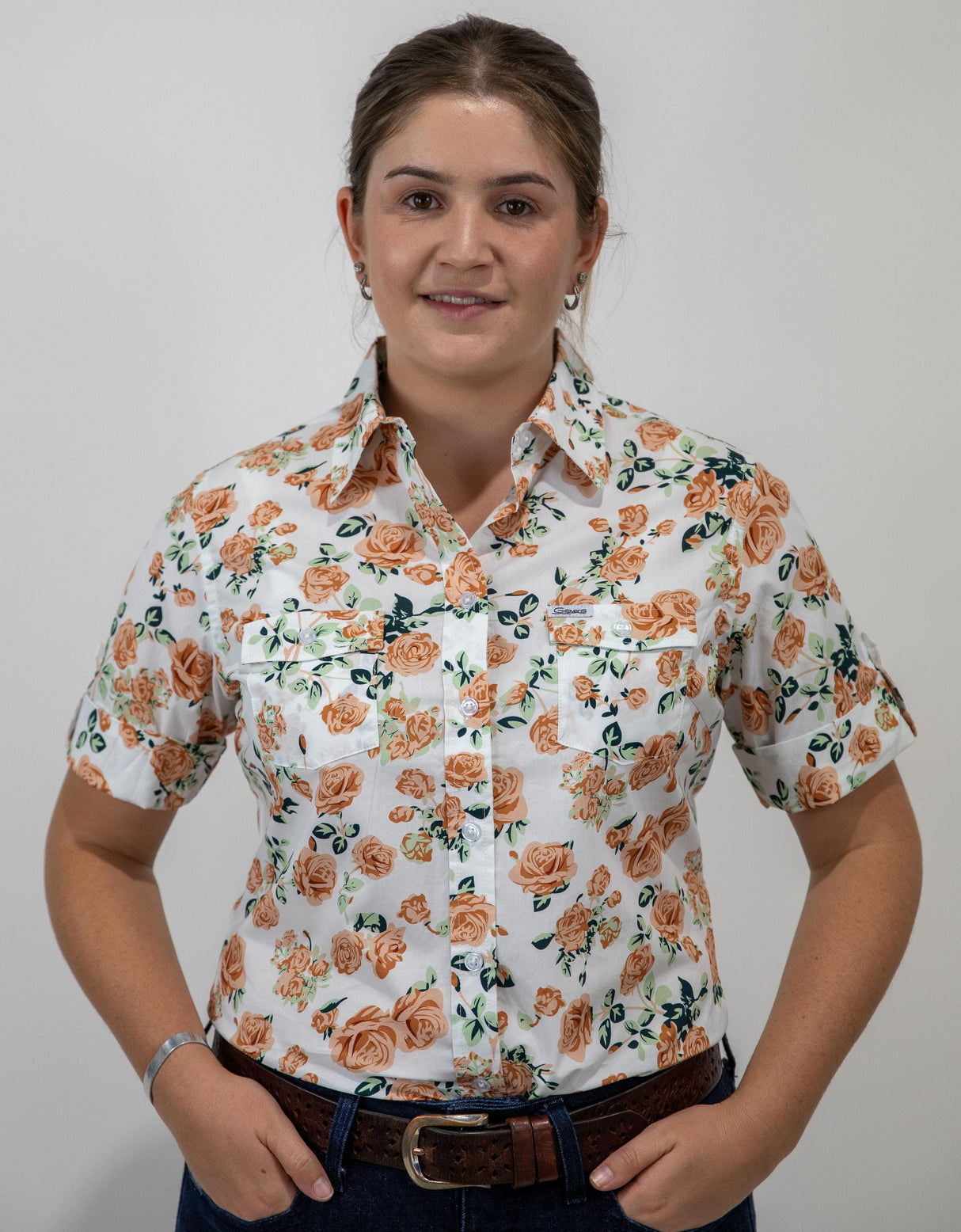 Kate - SHORT Sleeve Cotton Shirt