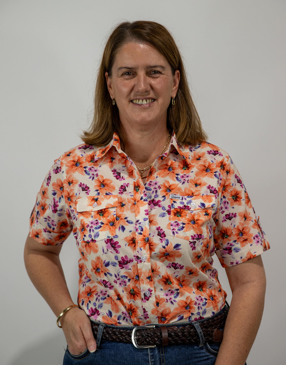 Kelsey - SHORT Sleeve Cotton Shirt