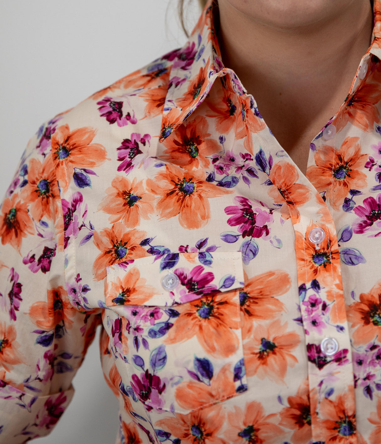 Kelsey - SHORT Sleeve Cotton Shirt