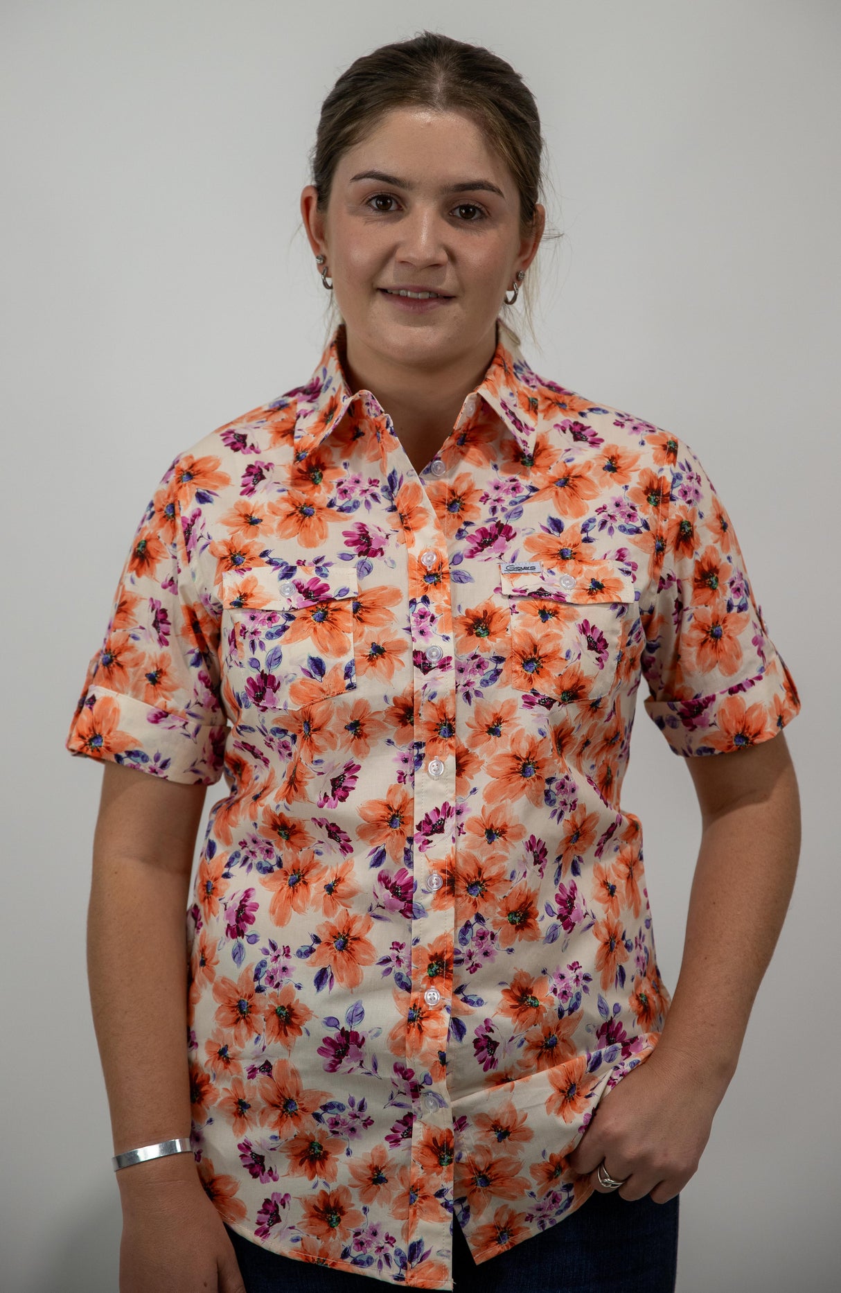 Kelsey - SHORT Sleeve Cotton Shirt