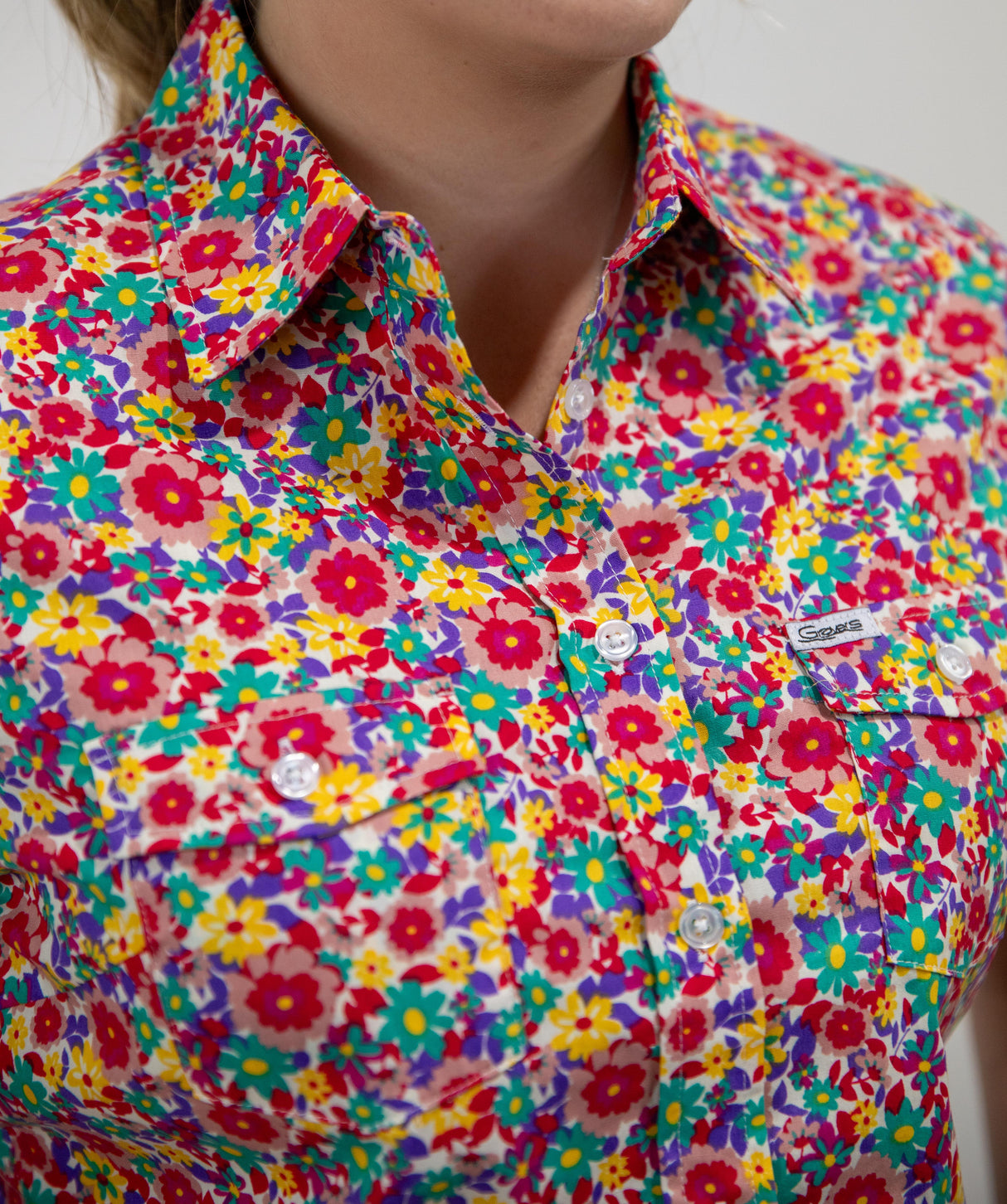 Jodie - SHORT Sleeve Cotton Shirt