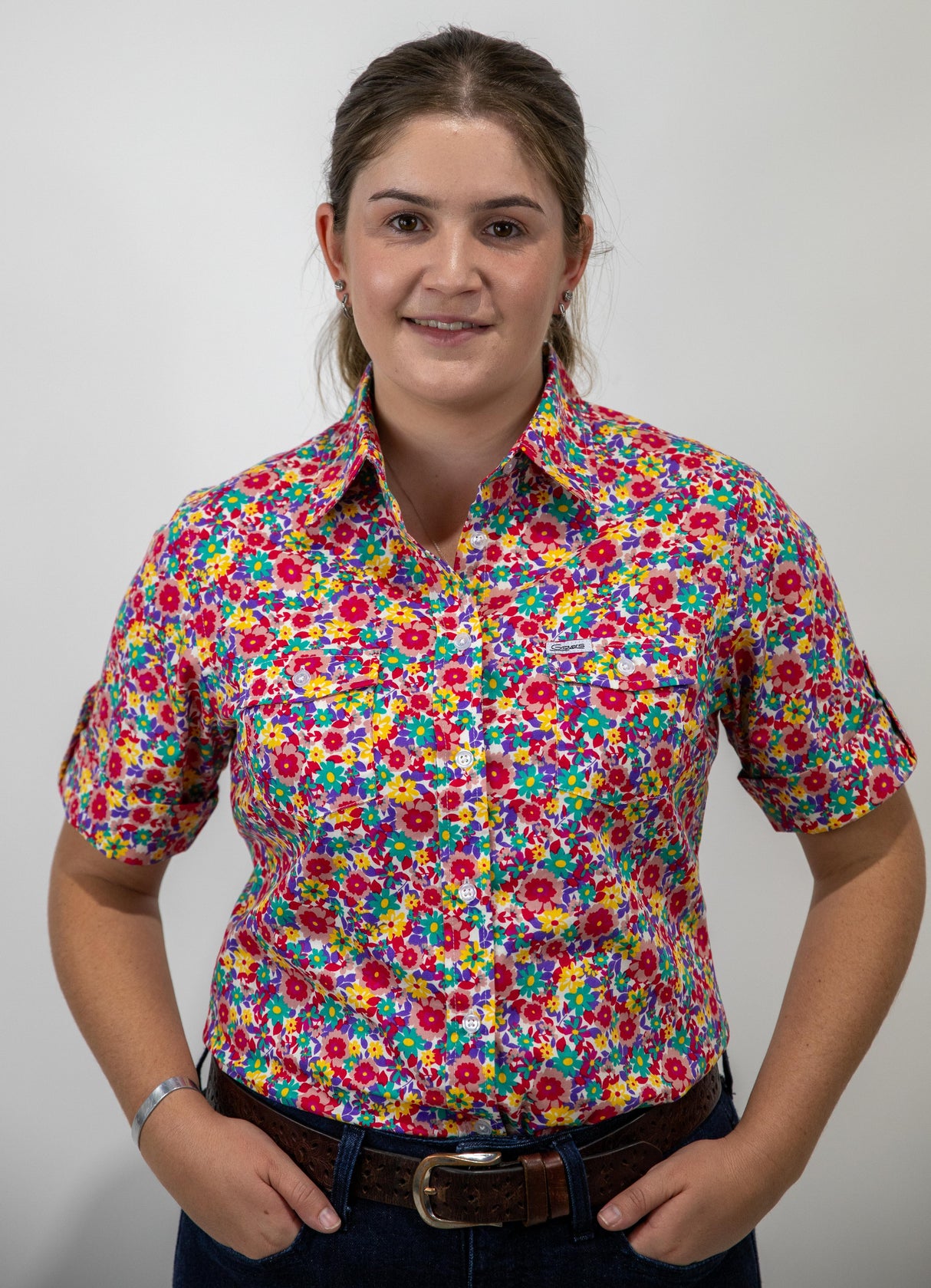 Jodie - SHORT Sleeve Cotton Shirt