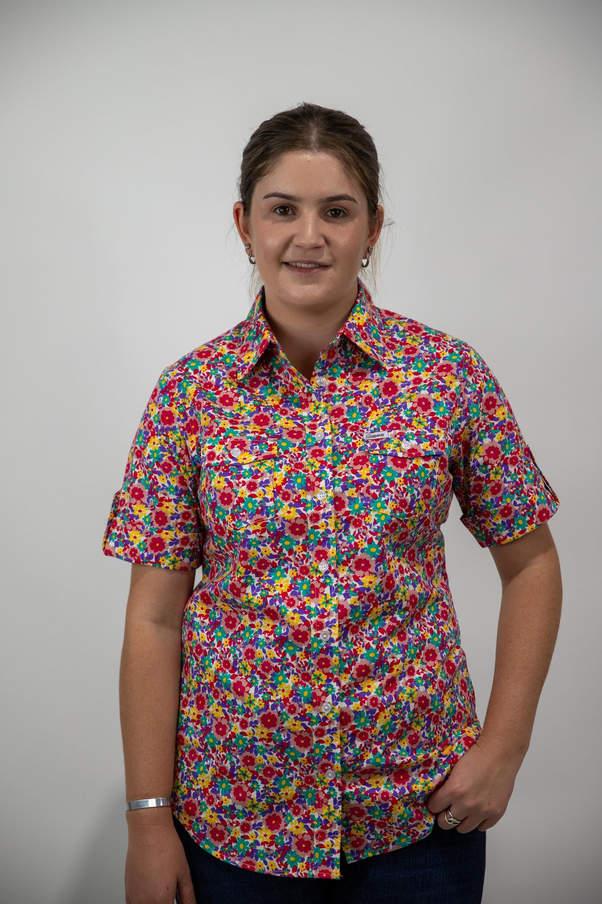 Jodie - SHORT Sleeve Cotton Shirt