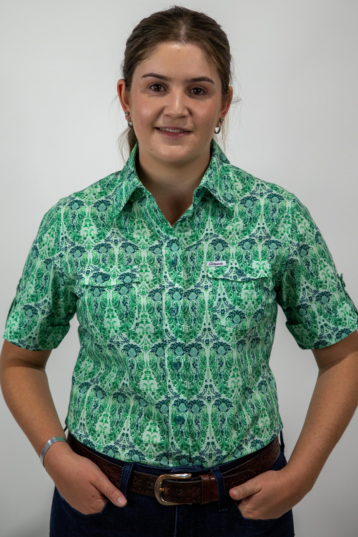 Julie - SHORT Sleeve Cotton Shirt