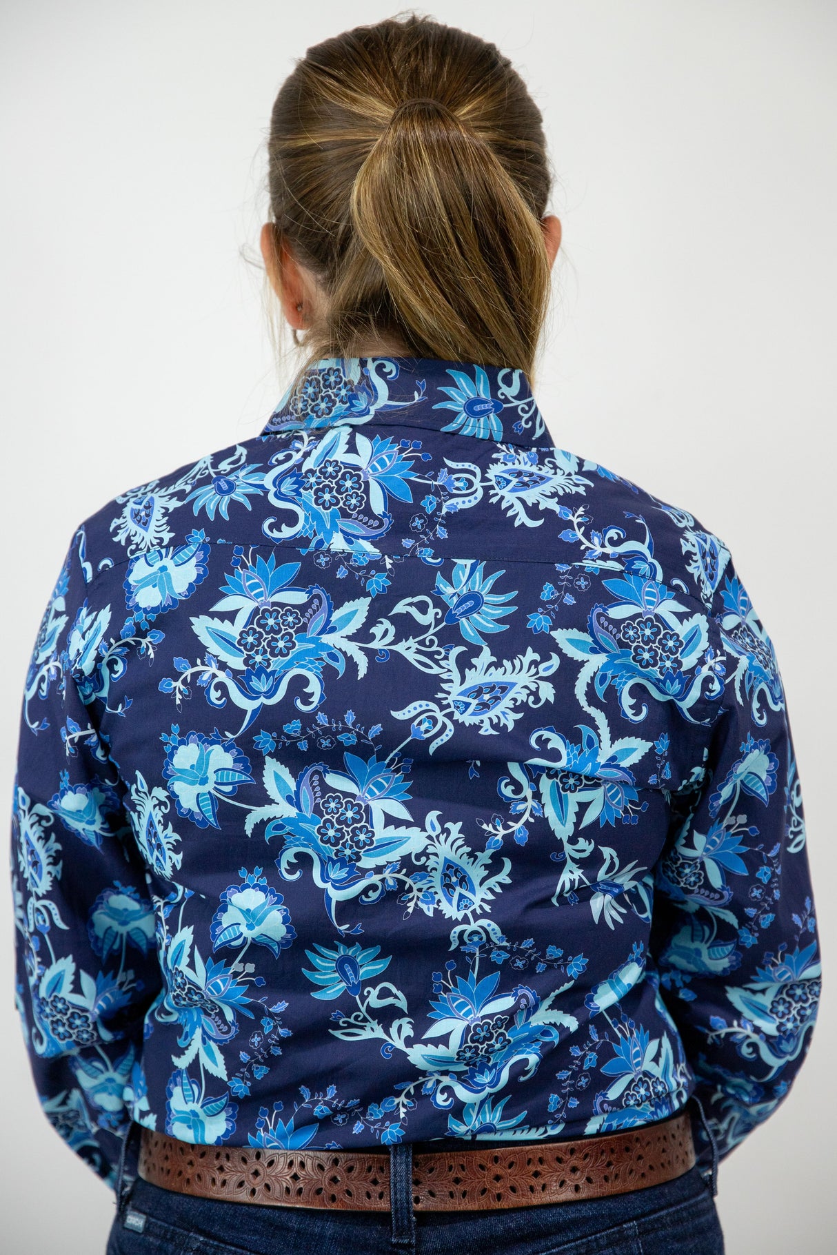 Jacinta - Collared Long Sleeve Cotton Shirt