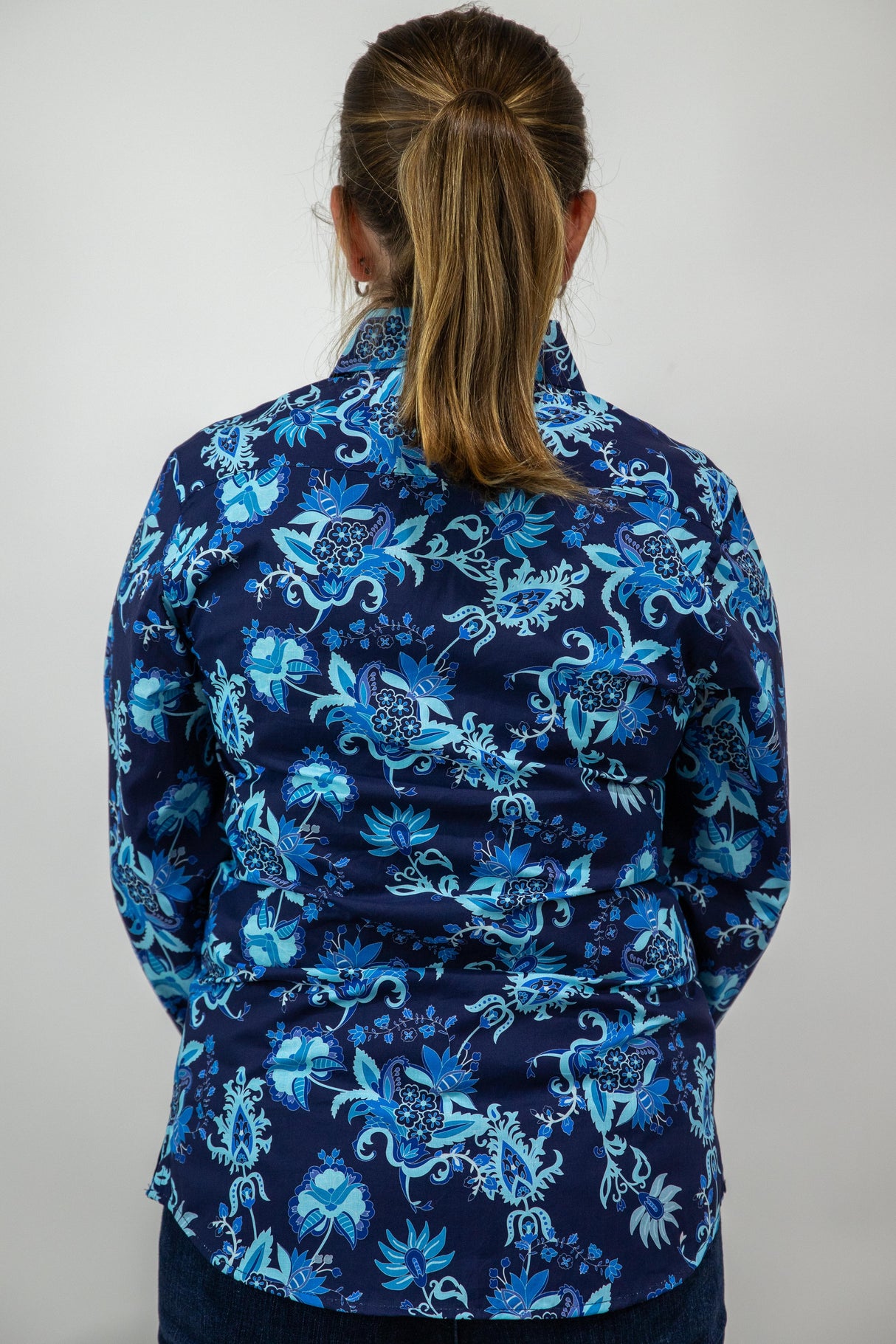 Jacinta - Collared Long Sleeve Cotton Shirt