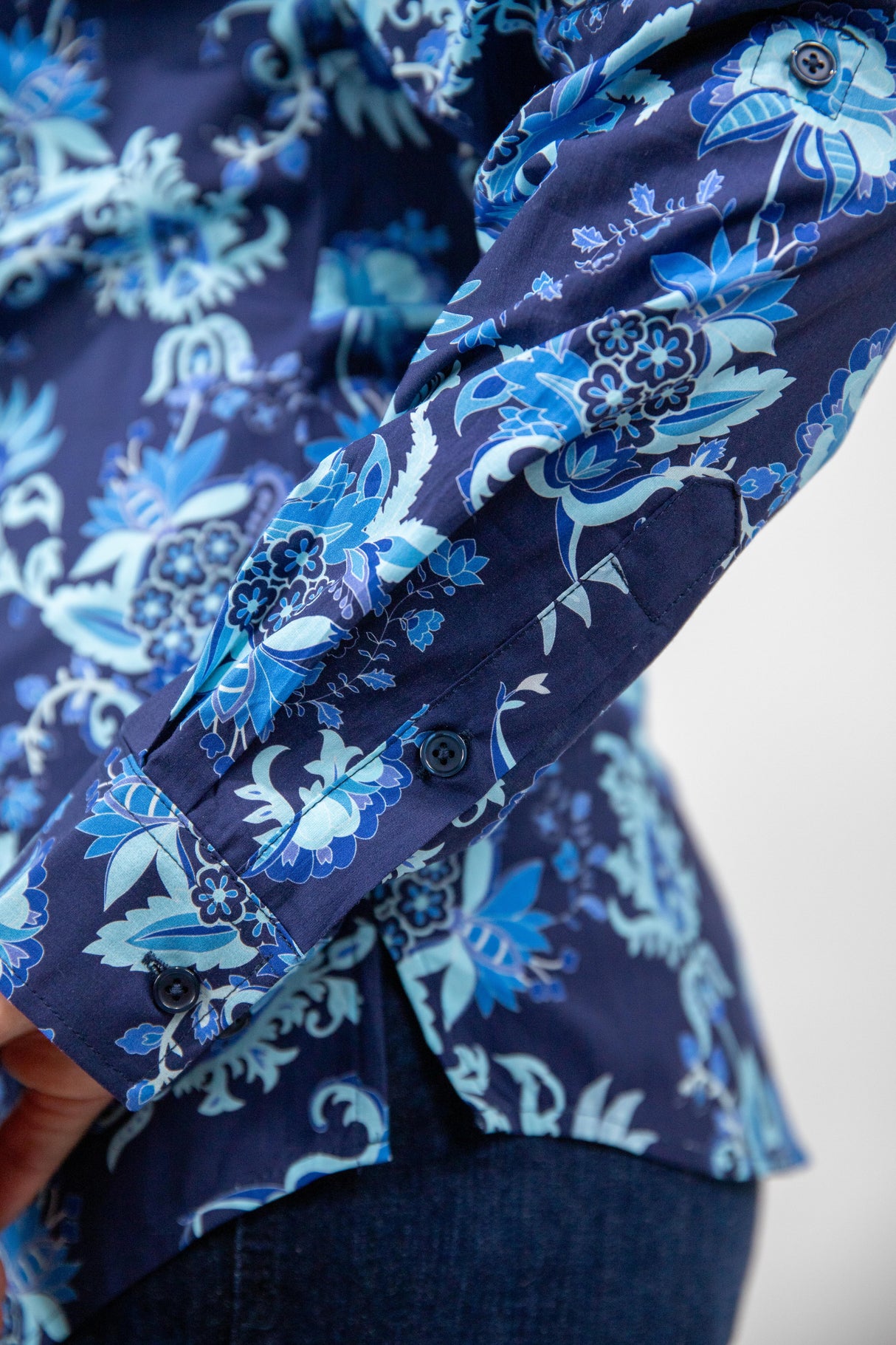 Jacinta - Collared Long Sleeve Cotton Shirt