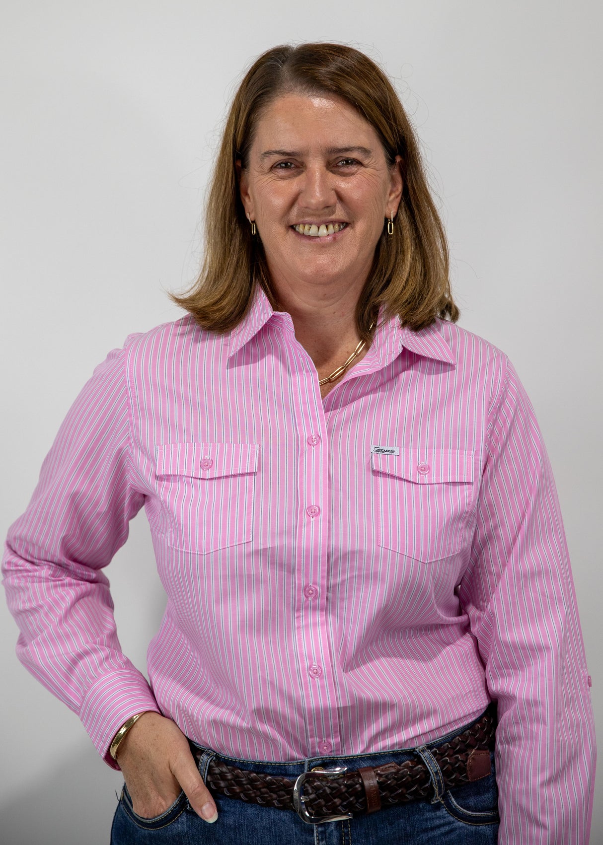 Lilly - Collared Long Sleeve Cotton Shirt