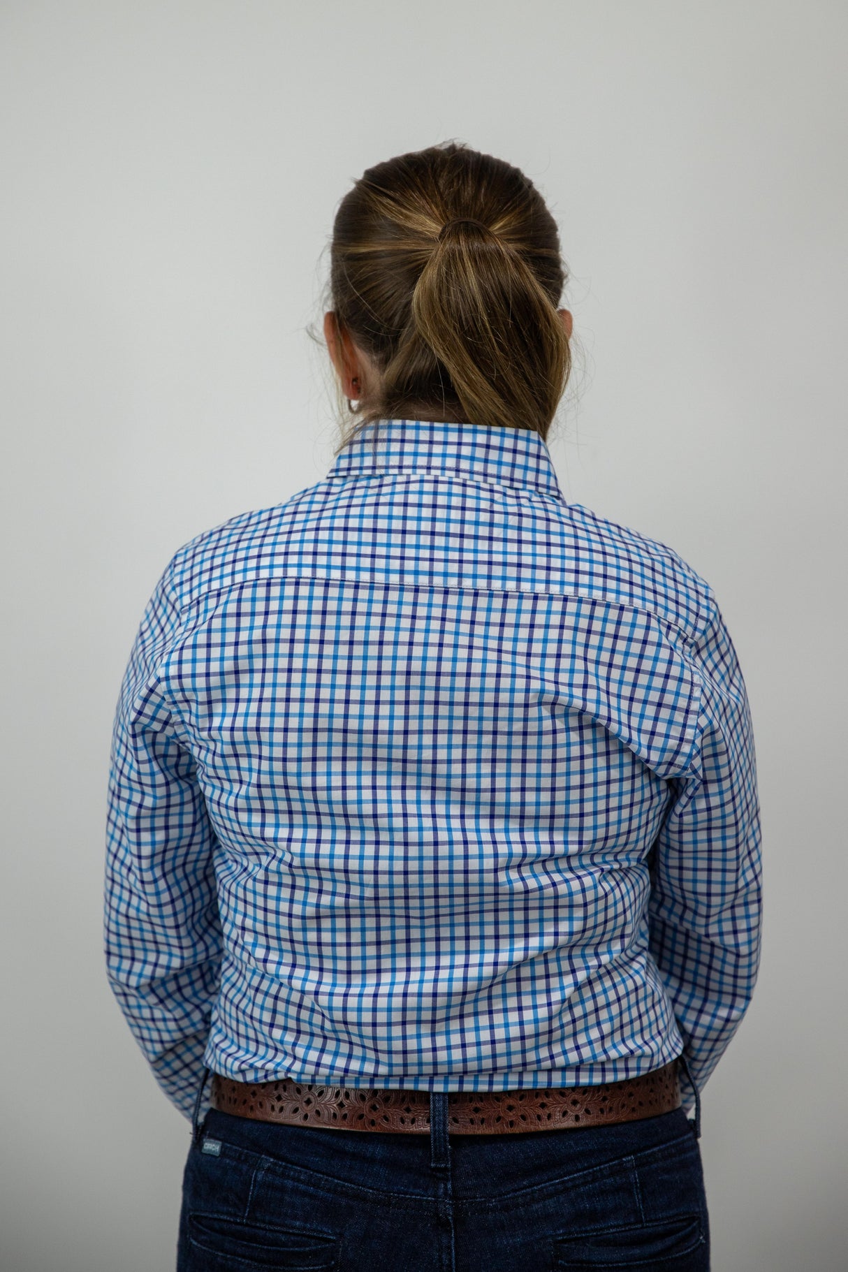 Kim - Collared Long Sleeve Cotton Shirt