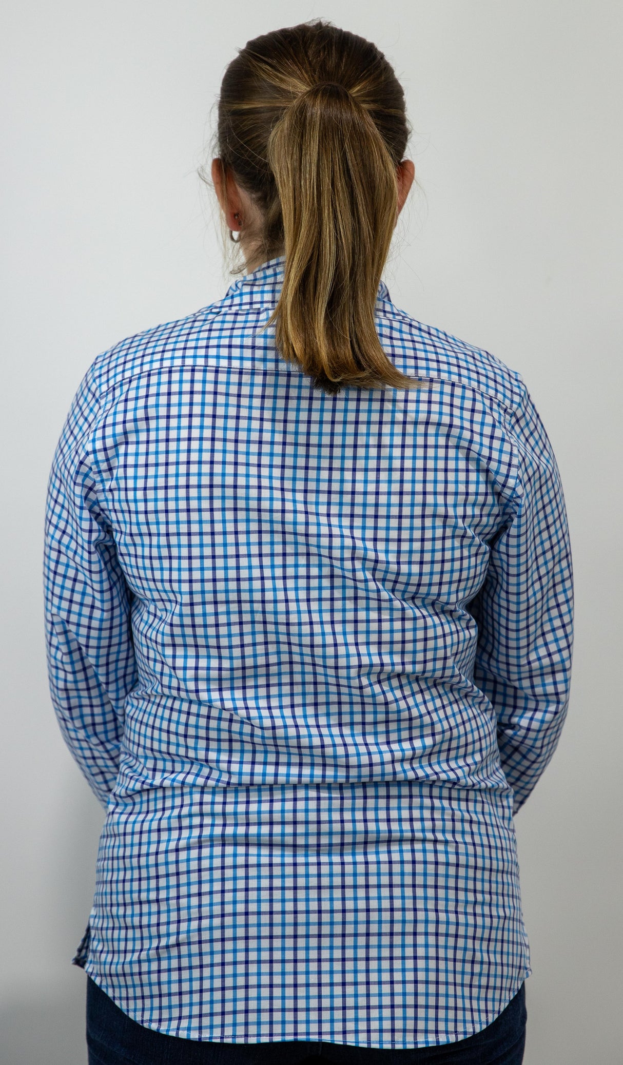 Kim - Collared Long Sleeve Cotton Shirt