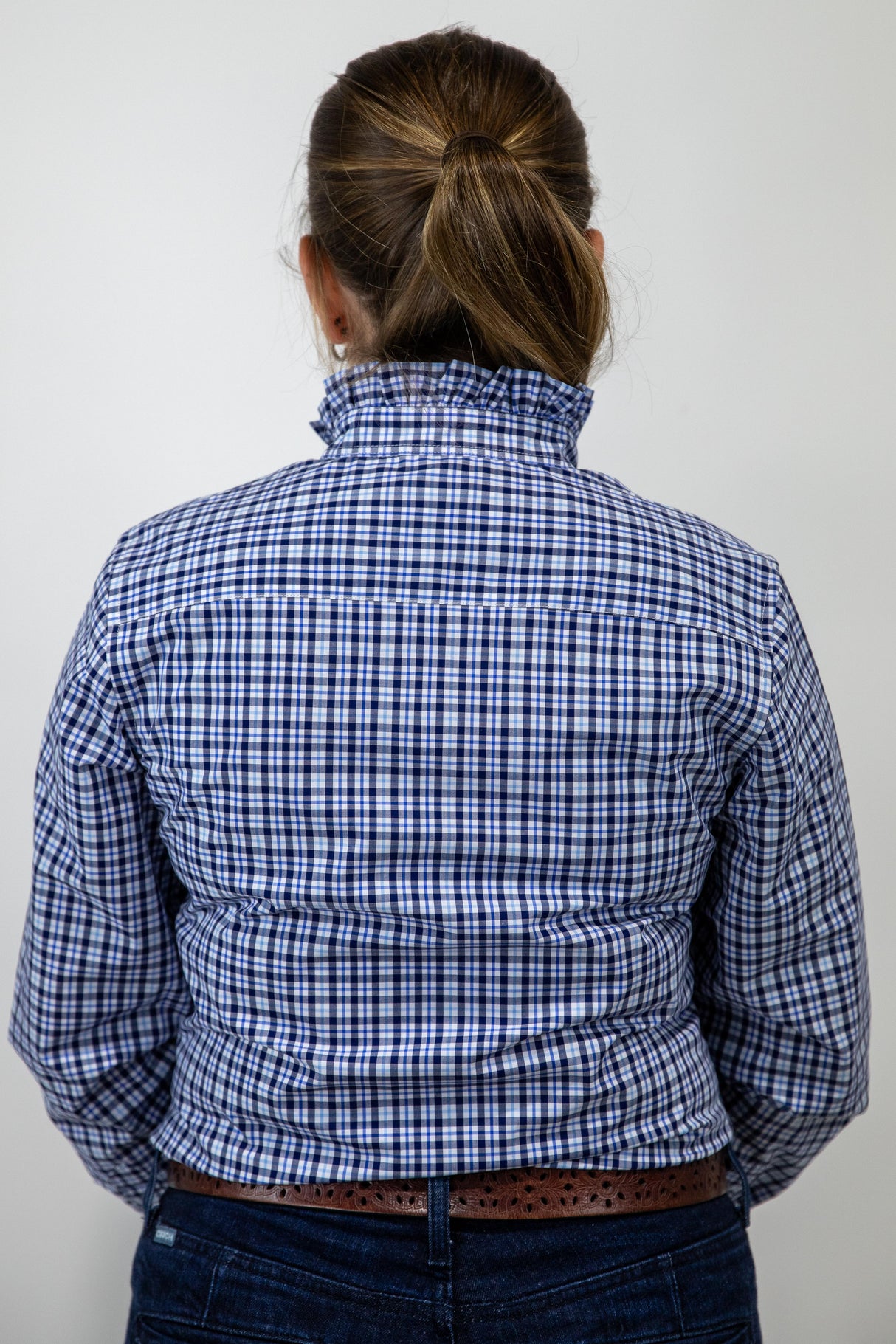 Felicity - Long Sleeve Collared Shirt WITH Ruffles