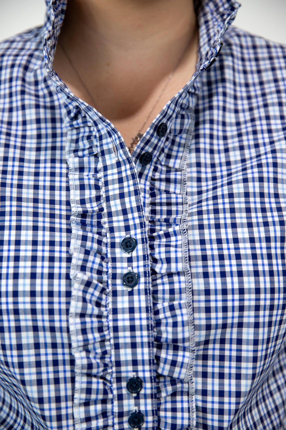 Felicity - Long Sleeve Collared Shirt WITH Ruffles