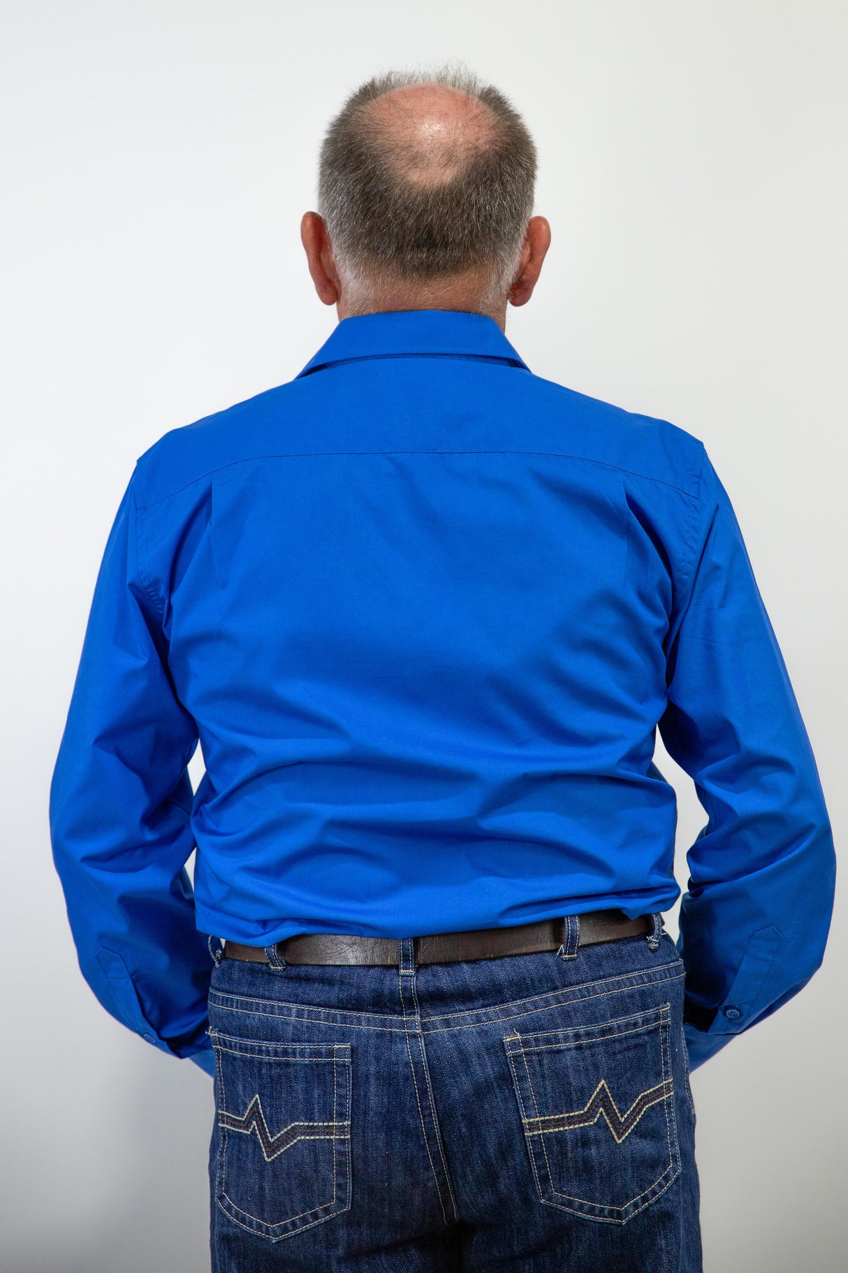 Brad- Mens 1/2 Button Long Sleeve Cotton Shirt