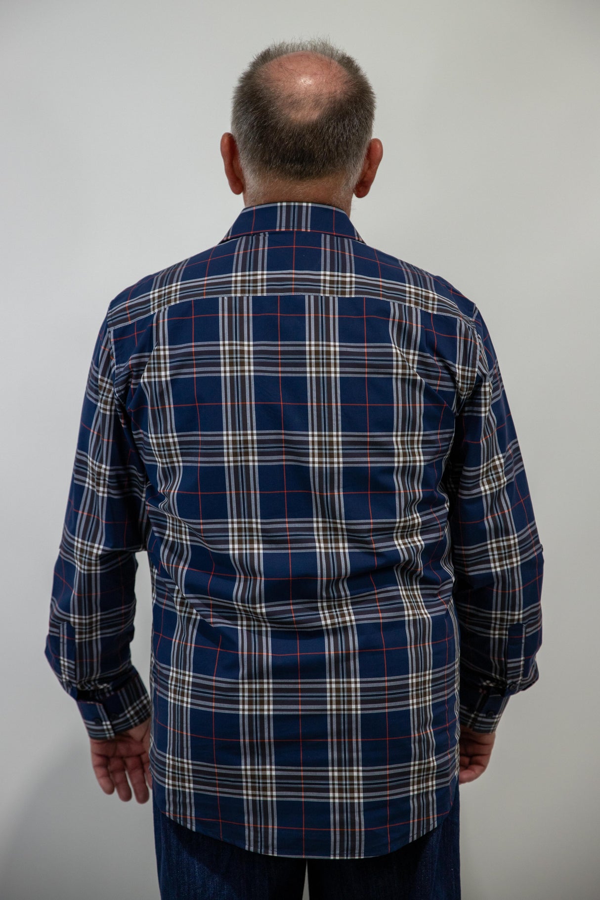 Jake- Mens 1/2 Button Long Sleeve Cotton Shirt