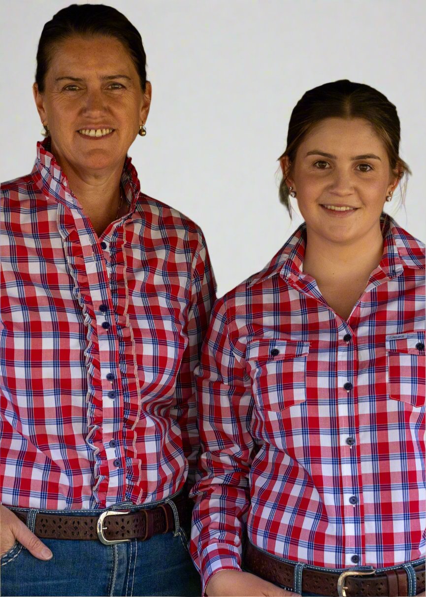 Colleen - Long Sleeve Cotton Collared Shirt