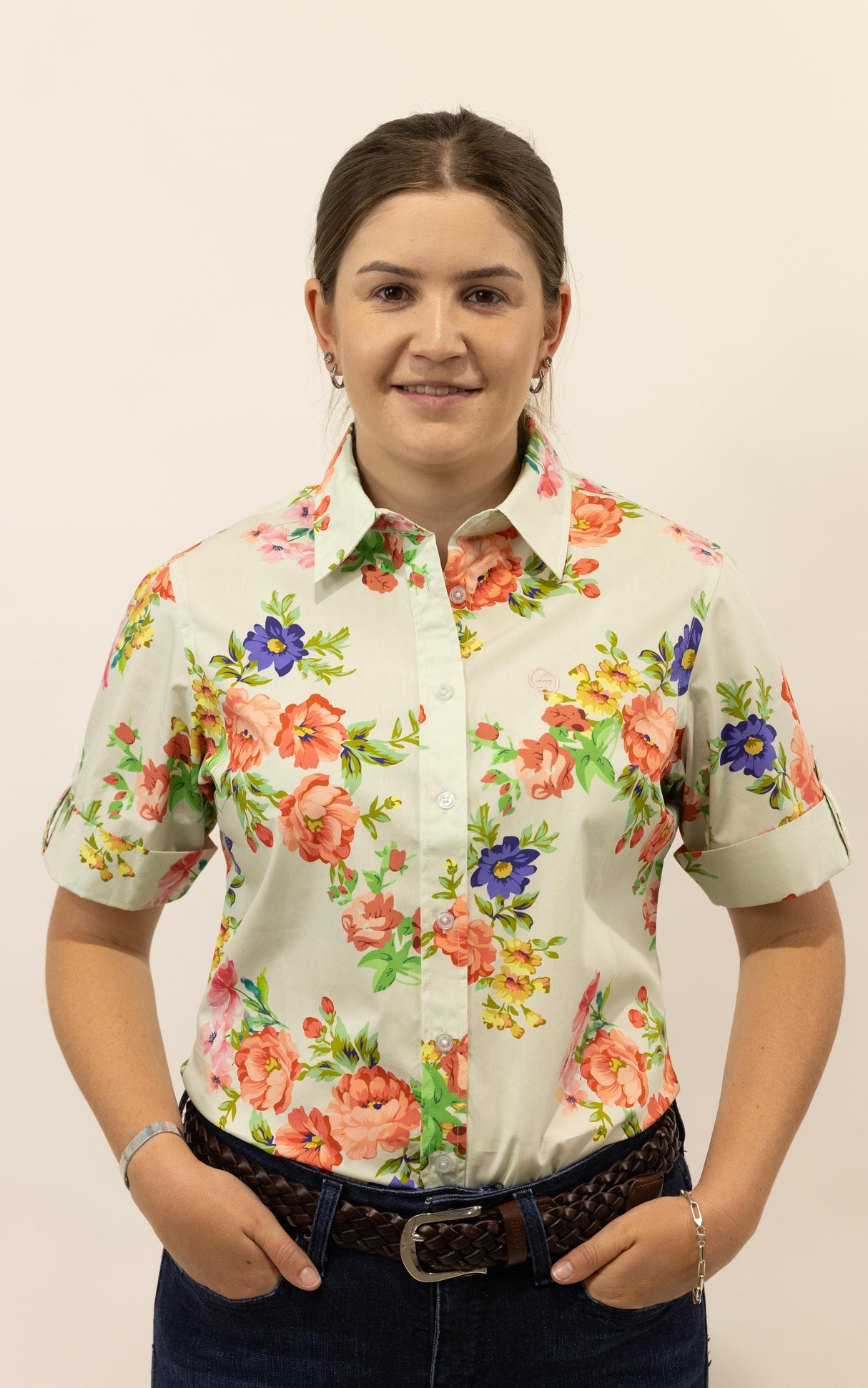 Maryanne - SHORT Sleeve Cotton Shirt