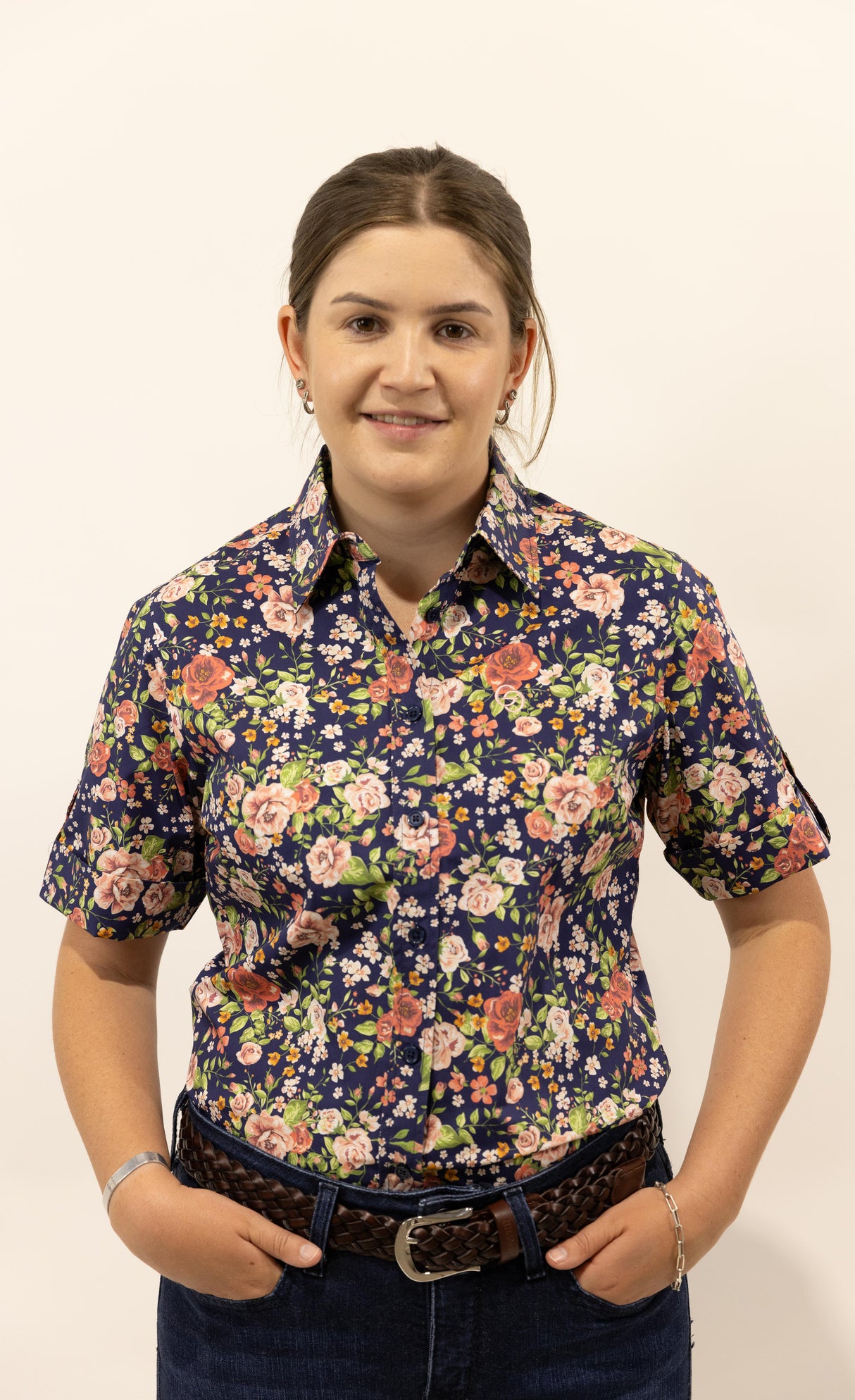 Hayley - SHORT Sleeve Cotton Shirt