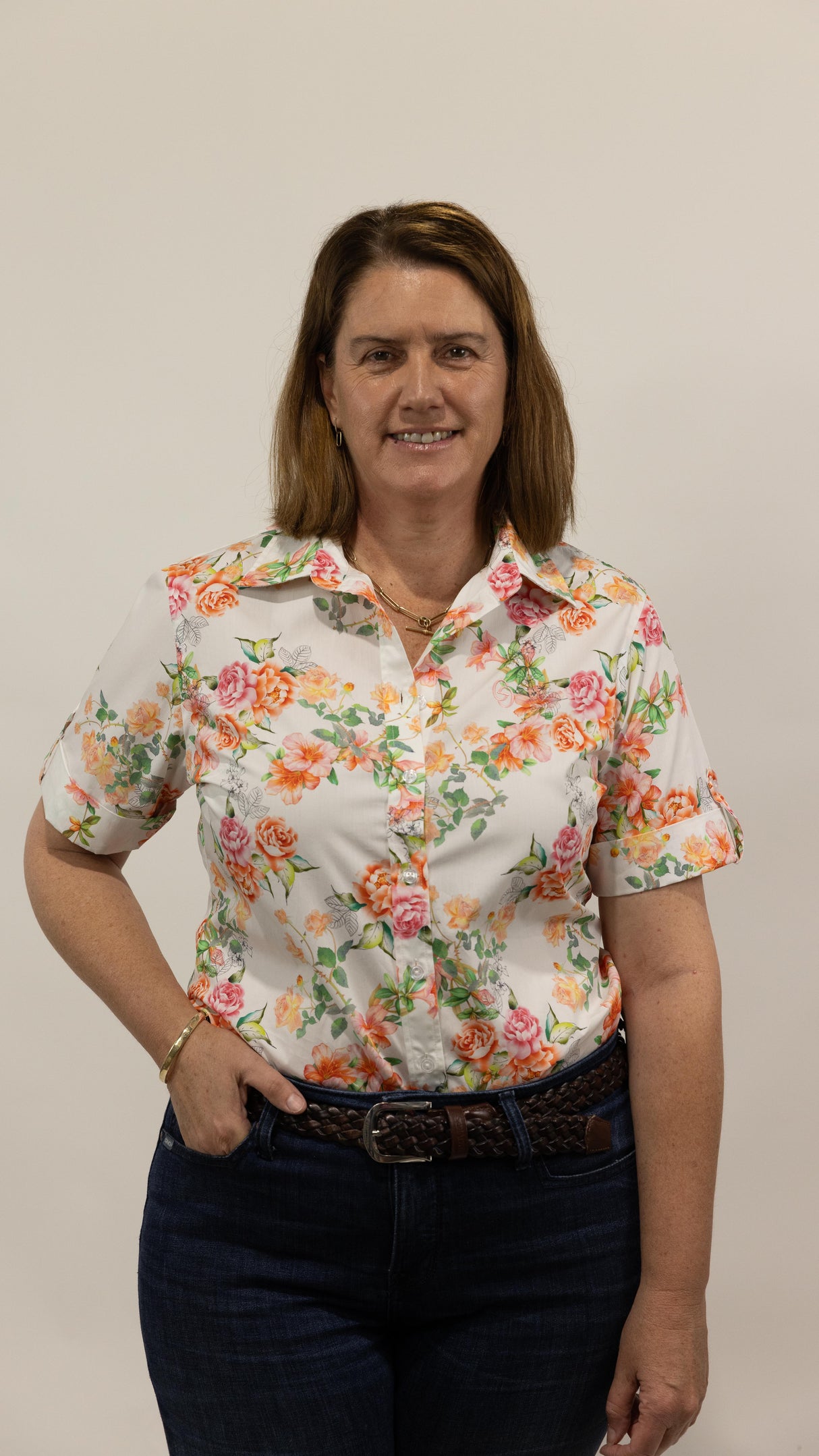 Vera - SHORT Sleeve Cotton Shirt