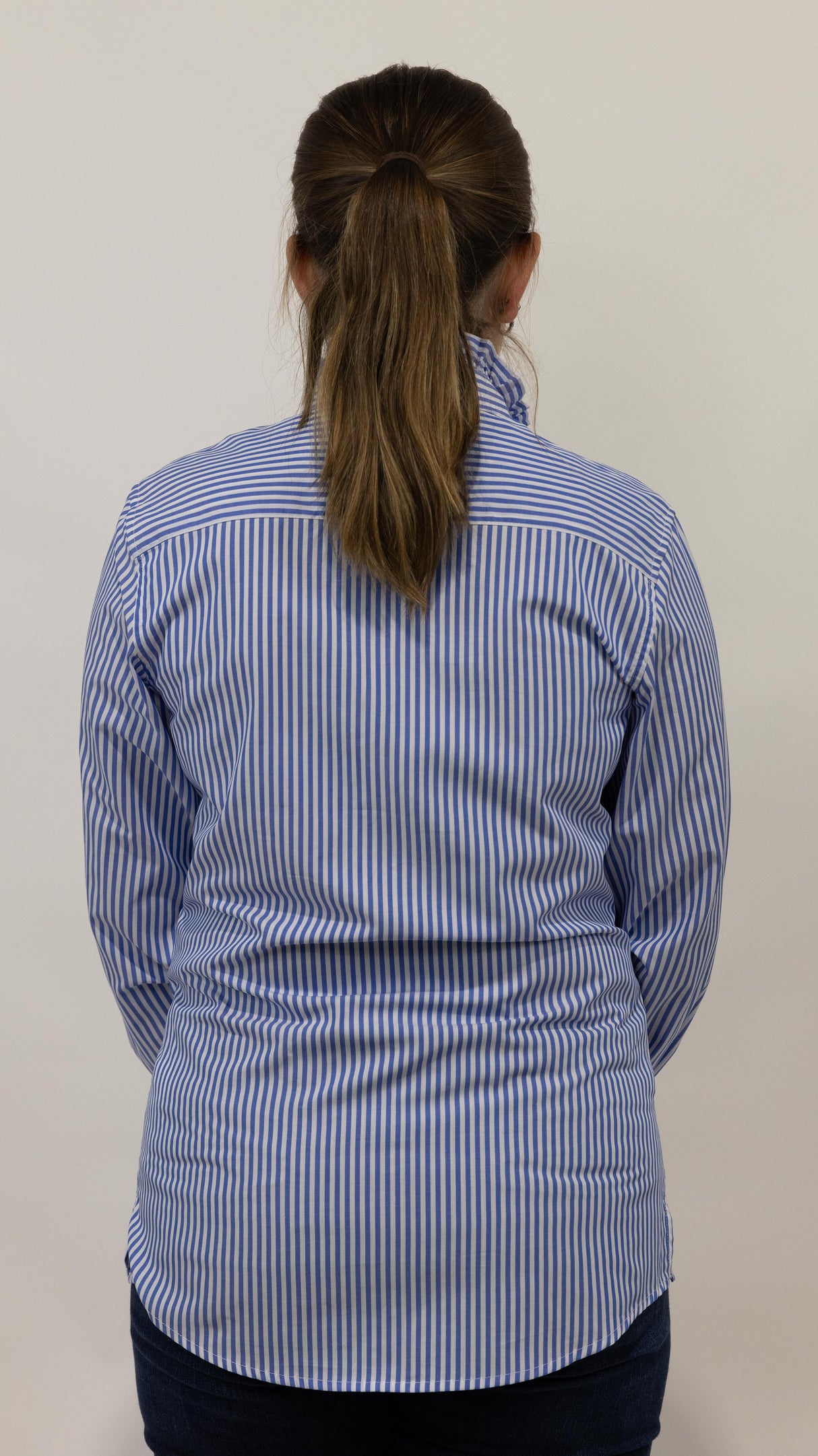 Katrina - Long Sleeve Collared Shirt WITH Ruffles