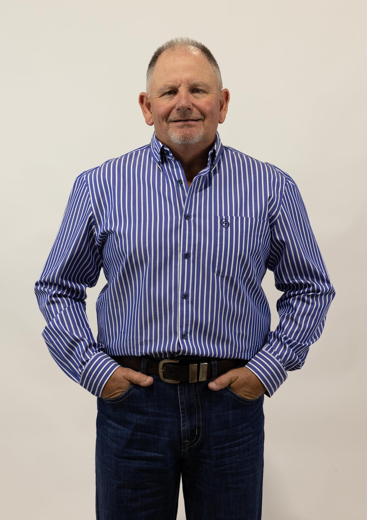 Robbie - Mens Long Sleeve Cotton Dress Shirt