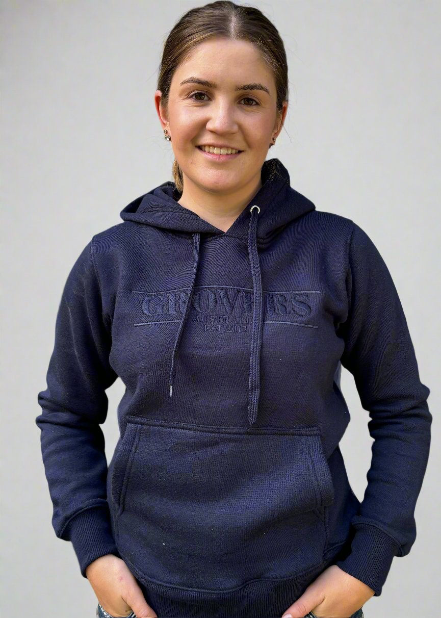 Ladies Navy Hoodie