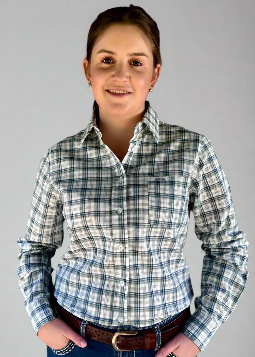 Tanya - Collared Long Sleeve Cotton Shirt