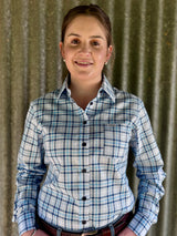 Alison - Collared Long Sleeve Cotton Shirt