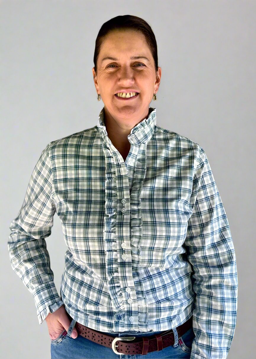 Tiarne - Long Sleeve Collared Shirt WITH Ruffles