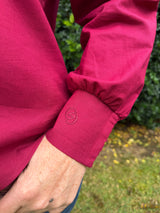 Elise - Deep Red Blouse