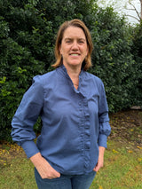 Elise - Navy Blouse