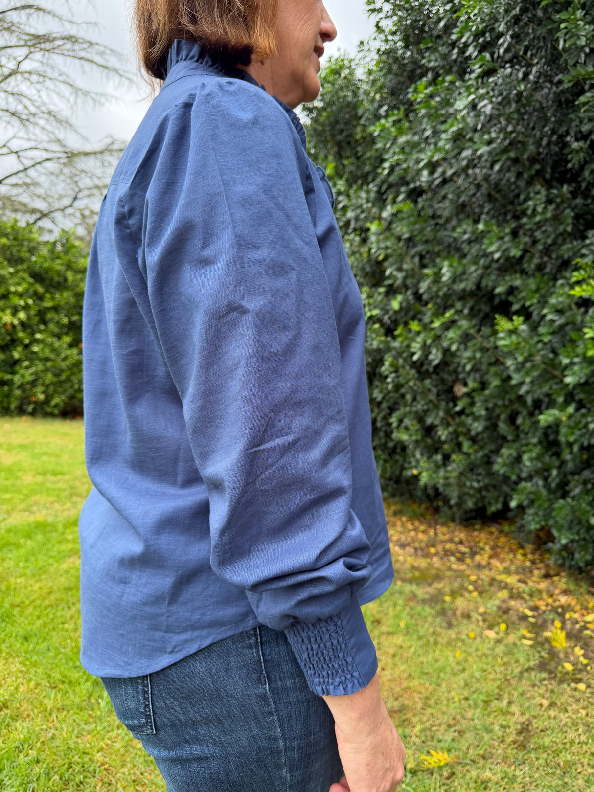 Elise - Navy Blouse