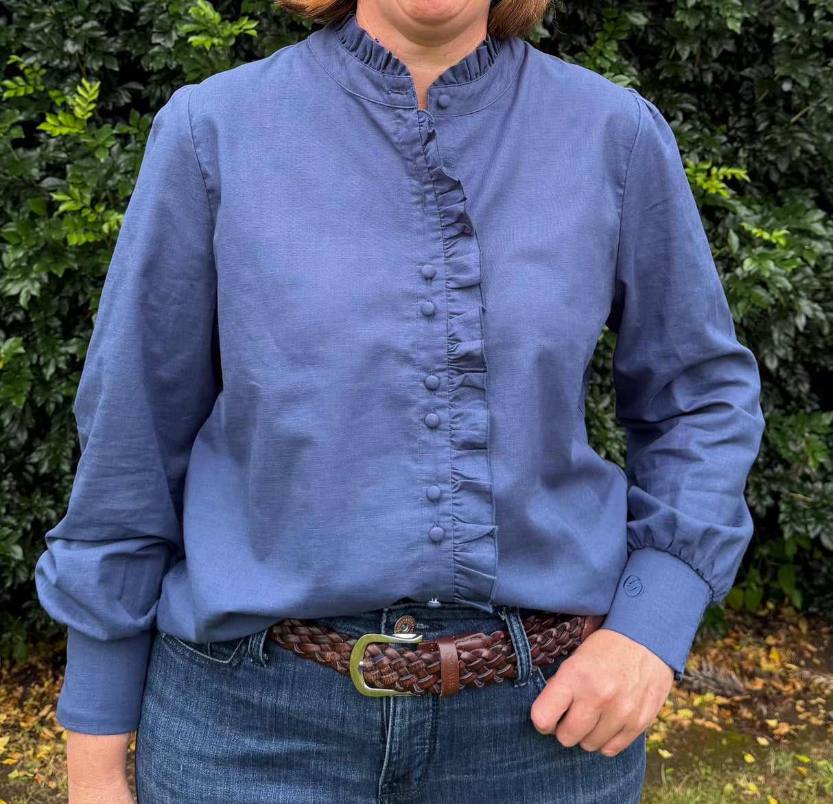 Elise - Deep Red Blouse