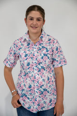 Brigid - SHORT Sleeve Cotton Shirt