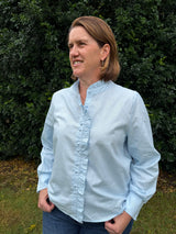 Elise - Light Blue Blouse